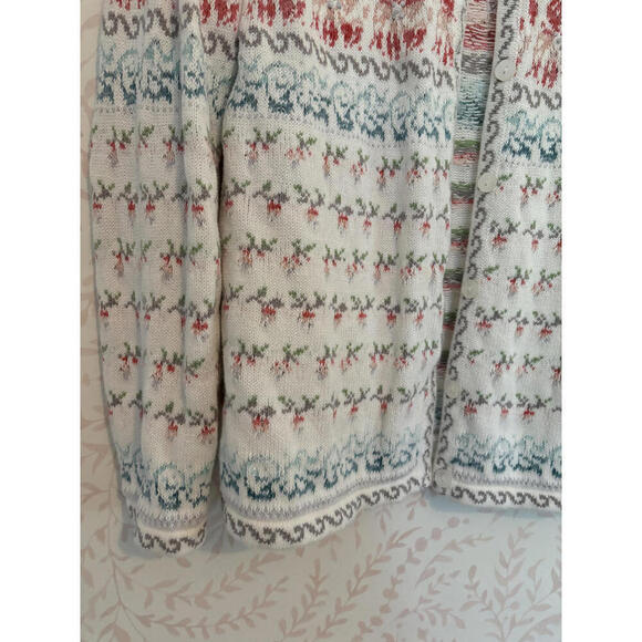 Vintage 90's Appleseed's Petites Colorful Knit Cardigan - Picture 4 of 8